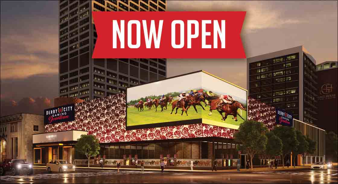 Exterior of Derby City Gaming Downtown in Louisville,KY
