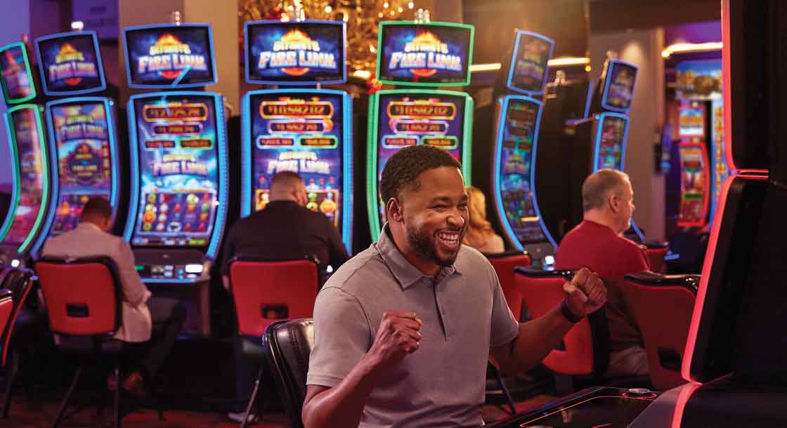 Man gaming at Derby City Gaming